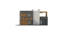 Проект невеликого двоповерхового будинку з плоскою покрівлею