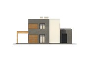 Проект невеликого двоповерхового будинку з плоскою покрівлею