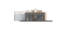 Проект одноповерхового модернового будинку для вузької ділянки