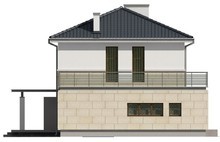 Проект сучасного двоповерхового будинку простої конструкції