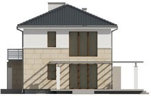 Проект сучасного двоповерхового будинку простої конструкції
