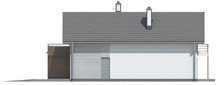 Проект будинку для вузької ділянки з гаражем