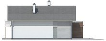 Проект будинку для вузької ділянки з гаражем