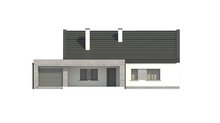 Класичний одноповерховий будинок для вузької ділянки площею 130 m²