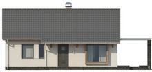 Проект невеликого класичного одноповерхового будинку