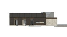 Планування котеджу площею 170 кв. м в стилі барнхаус з чотирма спальнями