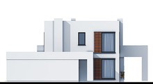 Модний житловий будинок з спальнями на першому та другому поверсі