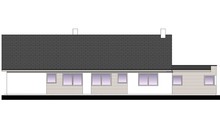 Барвистий одноповерховий житловий будинок з терасою