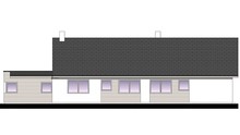 Барвистий одноповерховий житловий будинок з терасою