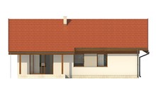 Планування житлового одноповерхового будинку площею 120 кв. м на два гаража