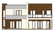 Проект двоповерхового житлового будинку на дві сім'ї