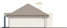 Проект одноповерхового котеджу з гаражем, з приватною зоною