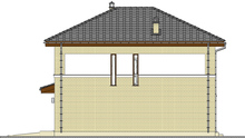 Схема двоповерхового будинку з розкішним гаражем