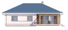 Проект дачного будинку з чотирьохспадовим дахом