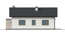 Проект невеликого одноповерхового будинку з зручним бічним входом