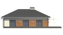 Проект стильного одноповерхового будинку з великим гаражем для 2 авто