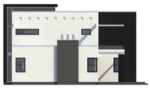 Проект сучасного будинку з просторою терасою над гаражем