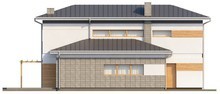 Проект двоповерхового будинку з прибудованим гаражем