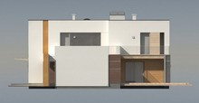 Проект сучасного будинку з додатковим приміщенням