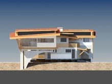 Проект сучасного двоповерхового особняка з басейном