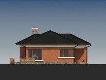 Проект будинку з цегляним фасадом і сауною