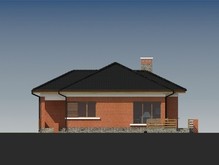 Проект будинку з цегляним фасадом і сауною