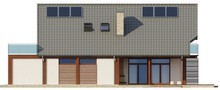 Проект просторого будинку з терасою над гаражем