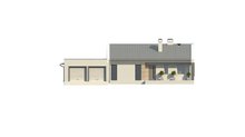 Проект сучасного дачного будинку по типу 4M272 з гаражем