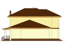Проект котеджу з сауною на другому поверсі