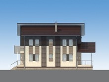 Проект житлового затишного заміського будинку 190 m²