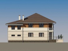 Проект житлового будинку з терасою і зручним плануванням