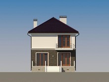 Проект 2х поверхового будинку для вузької ділянки