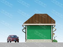 Проект невеликого гаража зі сторожкою