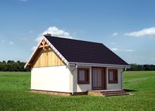 Крихітний дачний будинок з площею усього 50 m²