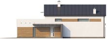 Проект сучасного котеджу з гаражем і терасою