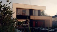 Проект заміського двоповерхового будинку з плоскою покрівлею