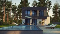 Проект сучасного компактного двоповерхового будинку площею 150 m²