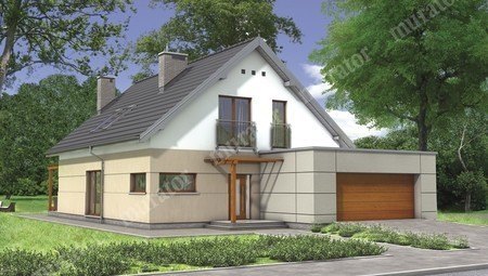 Плануванния стильного будинку з двосхилим дахом