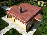Проект сучасної дачі з плоским дахом