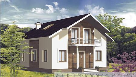 Проект житлового будинку площею 130 m²