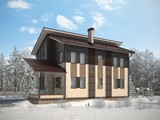 Проект житлового затишного заміського будинку 190 m²