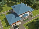 Проект житлового заміського будинку 220 m² з терасою