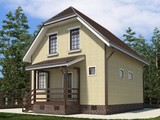 Проект малогабаритного простого будинку площею 100 m²
