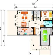 Симпатичний двоповерховий котедж в англійському стилі