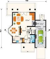 Гарний проект будинку з габаритами 12 на 12