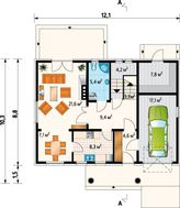 Креслення прекрасного котеджу площею 177 кв. м в чеському стилі
