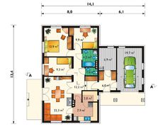 Невеликий котедж з чотирма кімнатами у стилі кантрі