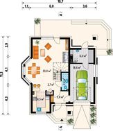 Гарний заміський будиночок в сучасному стилі з гаражем та терасою