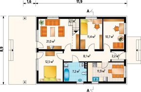 Чудовий заміський будинок з неймовірною терасою