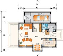 Проект класичного котеджу 12 на 12